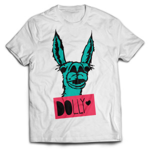 Dolly The Llama - White t-shirt